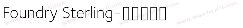 Foundry Sterling字体转换